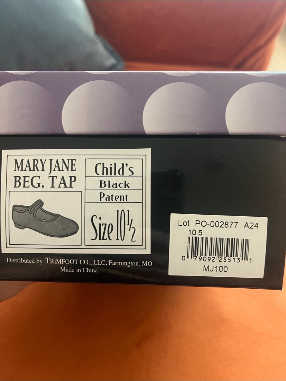 Dance Class Black Patent Mary Jane Tap Shoes - Child - Picture 6 of 7